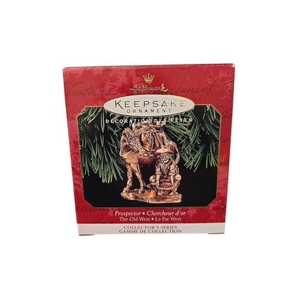 1999 Hallmark Keepsake Prospector The Old West Decor Collector's Series Ornament