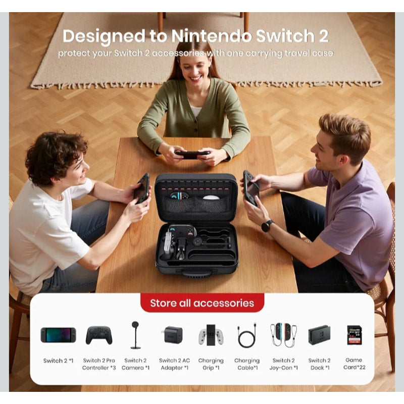Storage Case for Nintendo Switch 2 Protective Hard Travel Carry Case