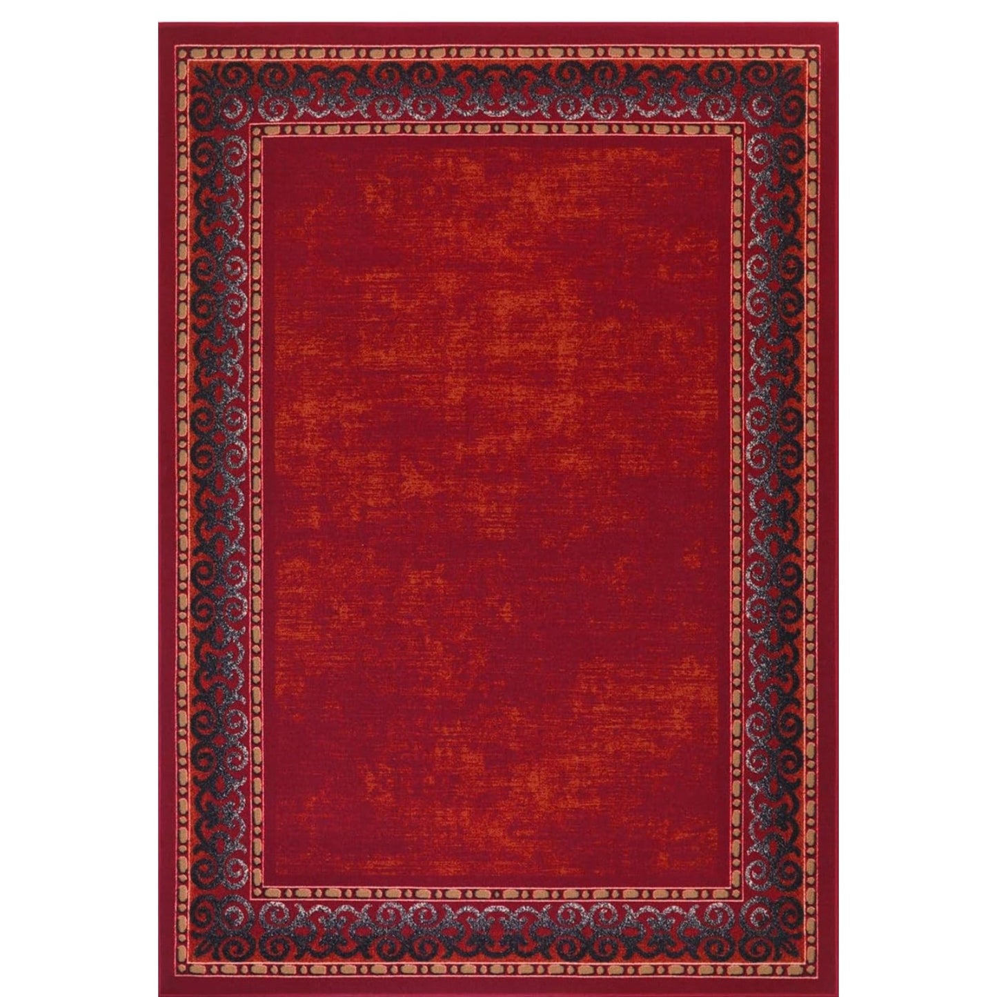 Antep Rug Alfombras Bordered Modern 5x7 Non-Slip Non-Skid