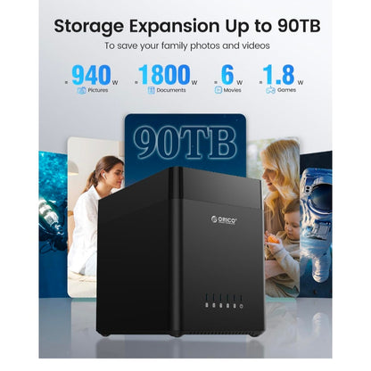 ORICO 5 Bay Hard Drive Enclosure USB 3.0 2.5 & 3.5 SATA HDD/SDD up to 110TB