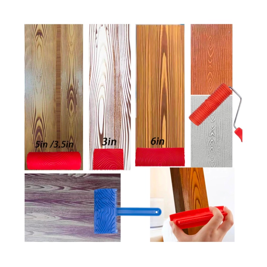 7Pcs Wood Grain Tool Set Wood Grain Painting Tool