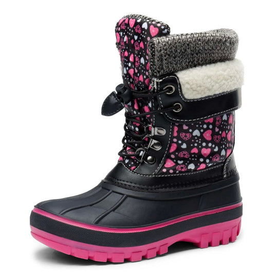 DREAM PAIRS Big Kids Girls / Womens Snow Boots Size 5 fits 4 1/2