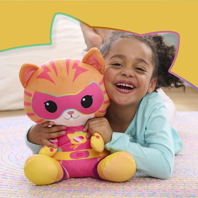 Disney Junior SuperKitties Weighted Stuffed Animal Plush Cat