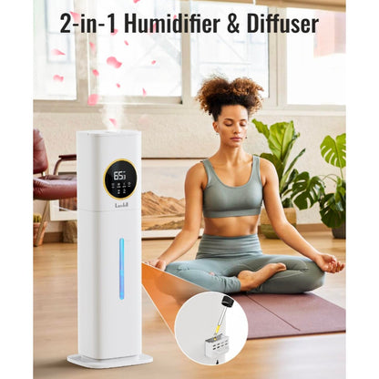 2.1Gal/8L Humidifier with Essential Oil Diffuser, Night Light