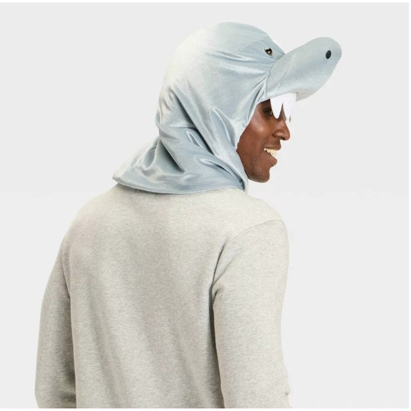 Adult Snood Shark Halloween Costume Headwear Hood