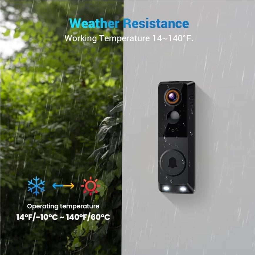 1080P Wireless Smart Doorbell Camera with AI Human Detection
