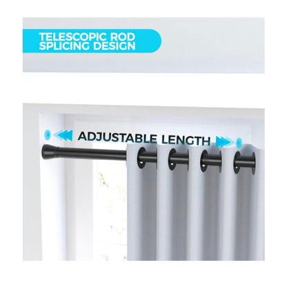 Spring Tension Rod Shower Curtain Rod 30 to 64 Inches 2 pack