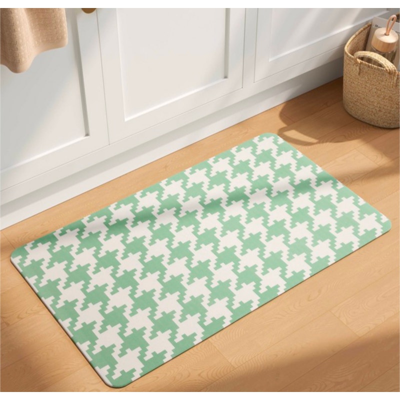 Houndstooth Accent Rug 20 x 34 Non-Slip
