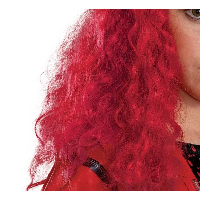 Disney Descendants Kids' Halloween Wig Red Adjustable