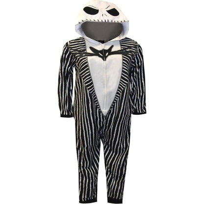 Halloween Nightmare Before Christmas Jack Skellington Onesie Pajama Jumpsuit Costume
