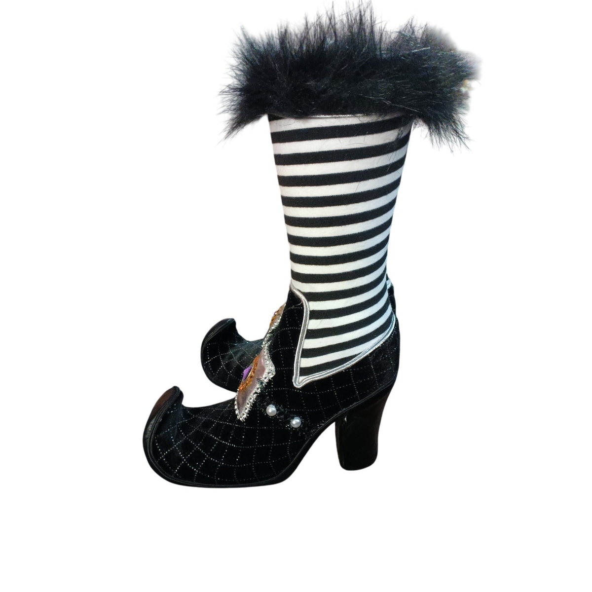 Decorative Halloween witch boots