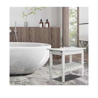 Waterproof Shower Bench Shower Stool with shelf