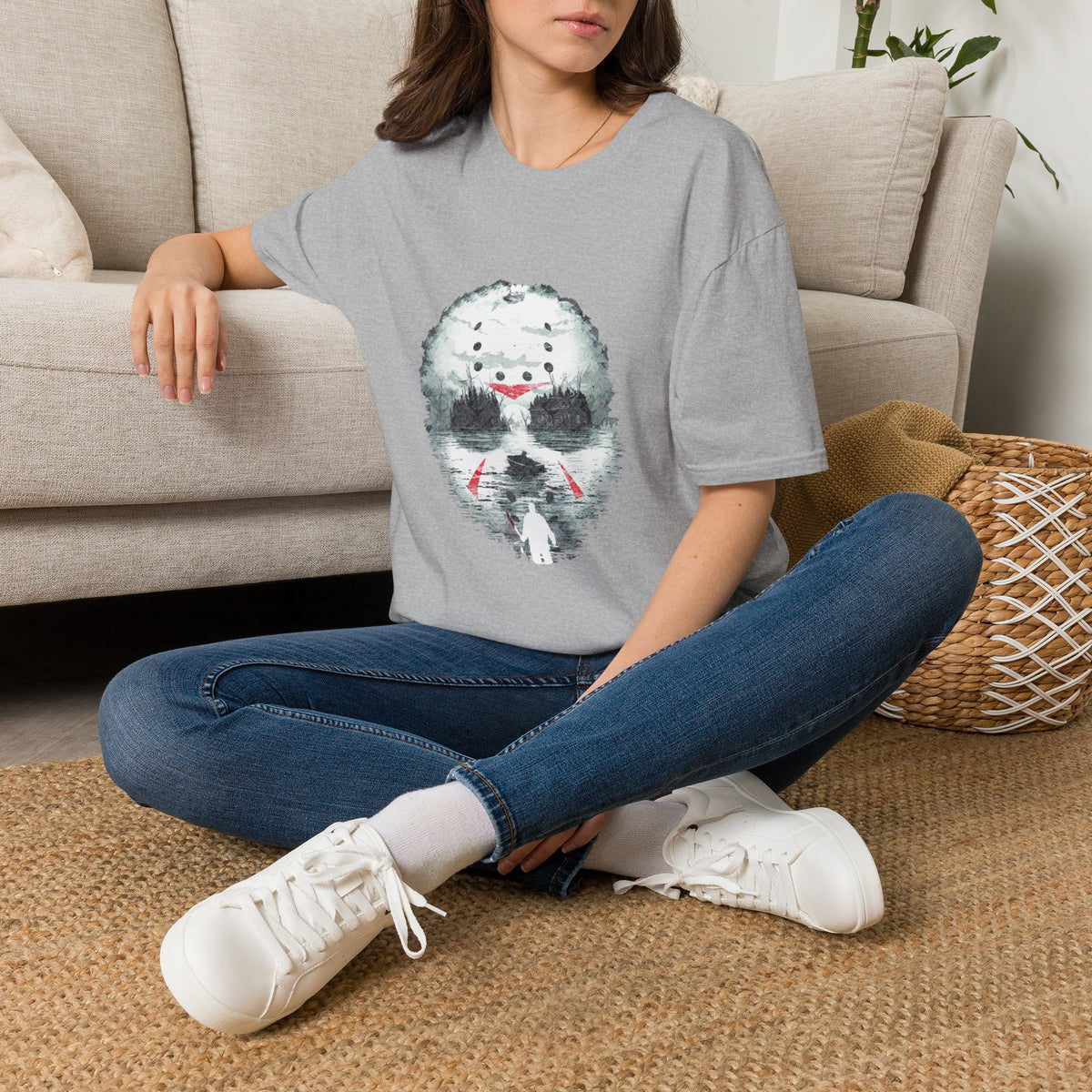 Horror Hockey Mask Friday The 13th T-Shirt —  Jason Inspired Graphic Tee