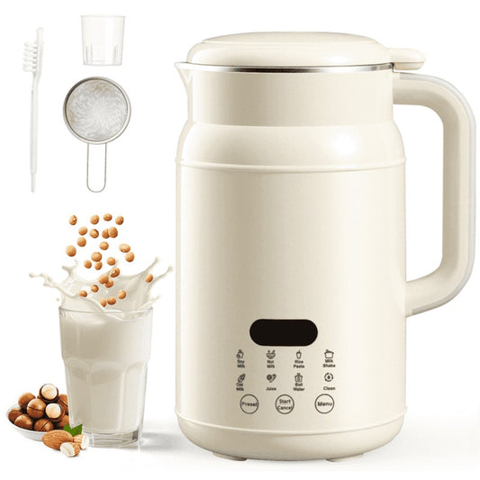 Nut Milk Maker 8-in-1, 32oz Soy, Almond, Oat, Coconut Milk Machine