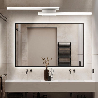48in Brushed Nickel Vanity Light, Modern LED Bathroom Vanity Lights Fixture