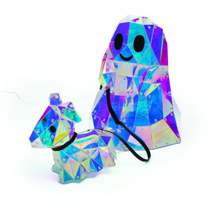Christian Siriano Halloween Ghost Walking Dog Prismatic Light Up Decor