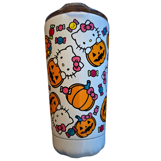 Hello Kitty Halloween Pumpkin Travel Mug New