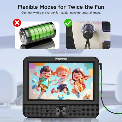 7.5” Dual DVD Player for Car, Portable