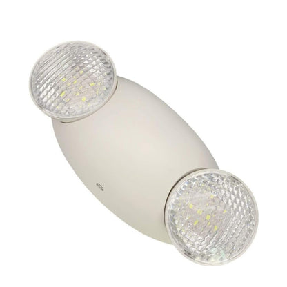 LED Emergency Light, UL Certified, 6-Pack, Adjustable Two LED Bug Eye Head, Battery Backup.