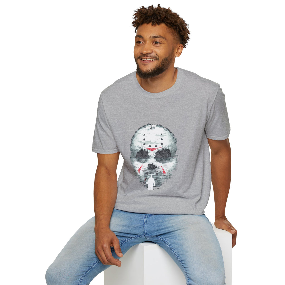 Horror Hockey Mask Friday The 13th T-Shirt —  Jason Inspired Graphic Tee