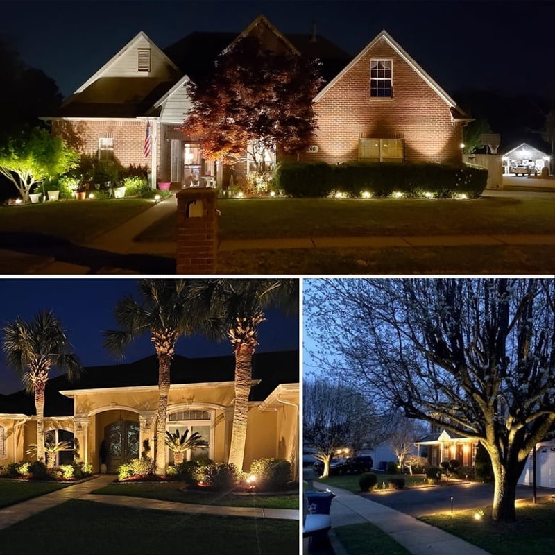 SUNVIE 12W LED Landscape Lights Low Voltage Pathway Lights