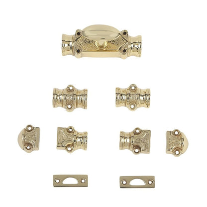 A29 Solid Brass Window Cremone Bolt Lock Polished Lacquered Finish