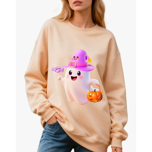 Halloween Sweatshirt for Women Size: Very Oversized S, fits a M, and maybe a L