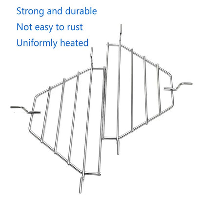 Ceramic Heat Reflector Plates and Roaster Drip Pan Racks