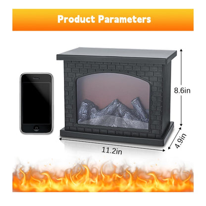 Fire Lamp Battery Operated Portable Fireplace Indoor Outdoor Christmas