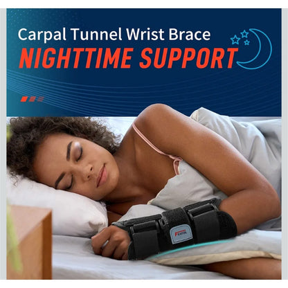 Carpal Tunnel Wrist Brace Night Support, Adjustable Right Hand Brace
