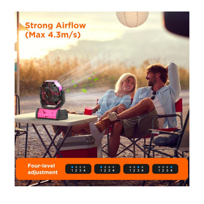 20000mAh Rechargeable Camping Fan with LED Lantern