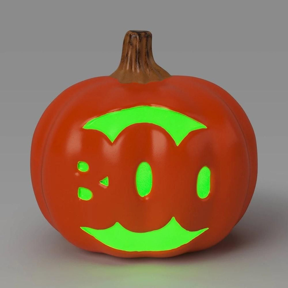9" Lit Pumpkin Boo Halloween Decorative Prop with Timer - Hyde and EEK! Boutique