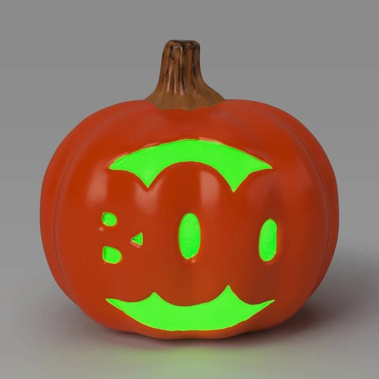 9" Lit Pumpkin Boo Halloween Decorative Prop with Timer - Hyde and EEK! Boutique