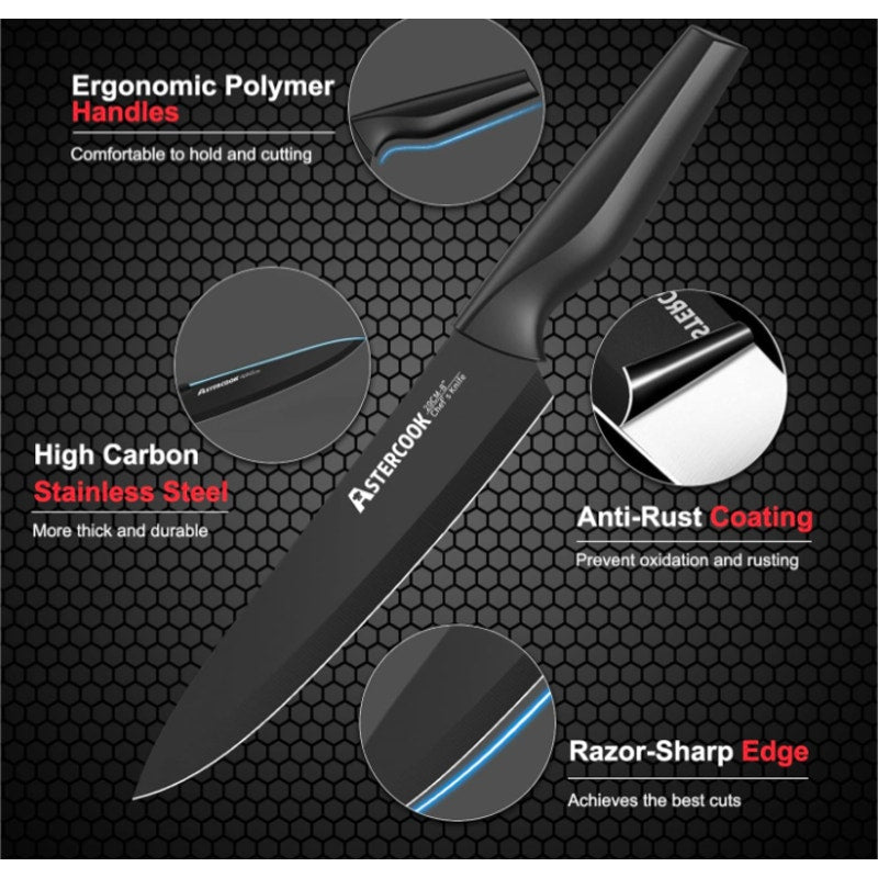 21 pc Astercook Knife Set