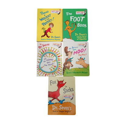 Dr. Seuss Set of 5 Toddler Children's Hard Page Board Books