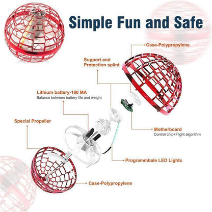 Rechargeable Flying Orb Pro Mini Drone Plastic Hover Ball Toy