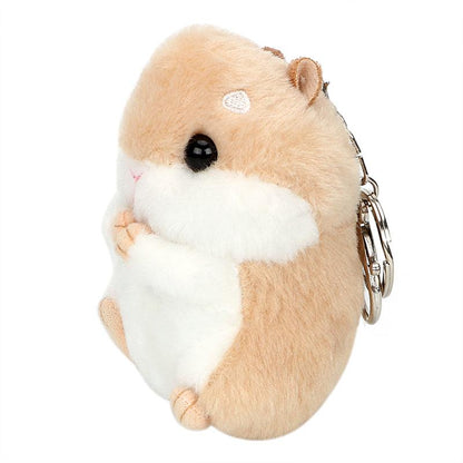 Cute Hamster Backpack Charm Keyring for Animal Lovers