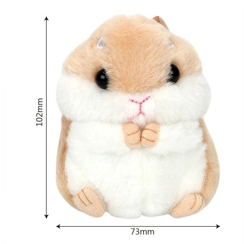 Cute Hamster Backpack Charm Keyring for Animal Lovers