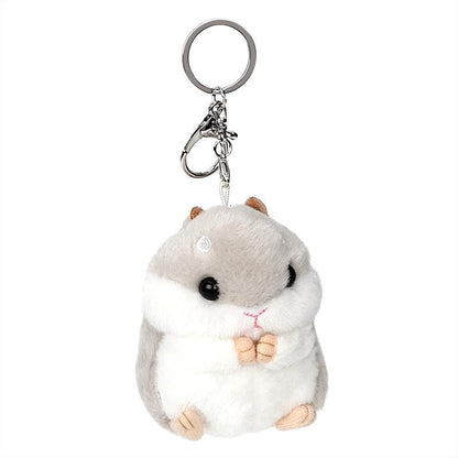 Cute Hamster Backpack Charm Keyring for Animal Lovers