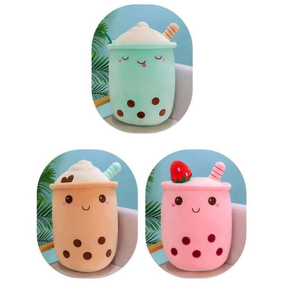 Boba Tea Plush Pillow Cute Bubble Tea Stuffed Animal Toy