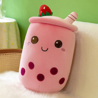 Boba Tea Plush Pillow Cute Bubble Tea Stuffed Animal Toy