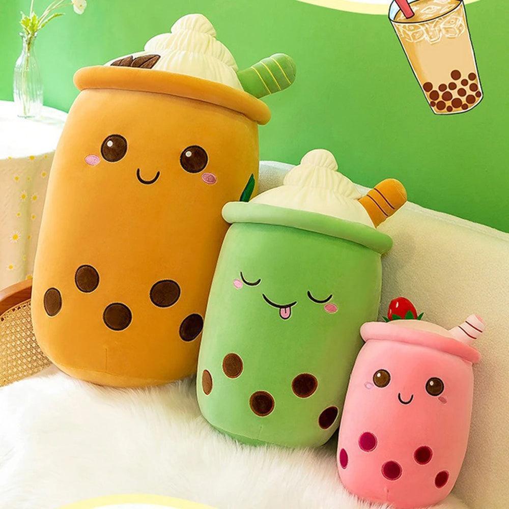 Boba Tea Plush Pillow Cute Bubble Tea Stuffed Animal Toy