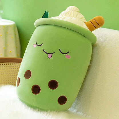 Boba Tea Plush Pillow Cute Bubble Tea Stuffed Animal Toy