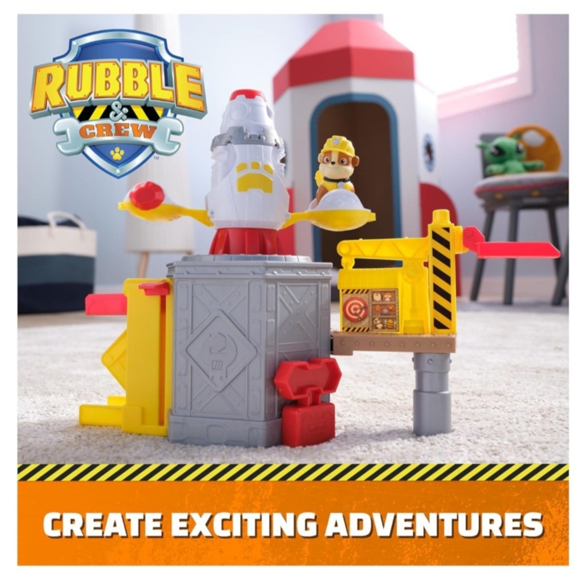 Paw Patrol Rubble & Crew, Launch & Spin Spaceship