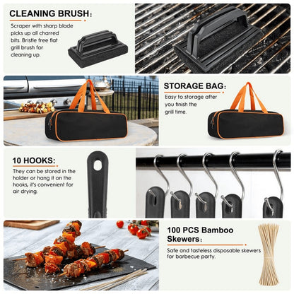 140 pc. Griddle/Grill Accessories kit