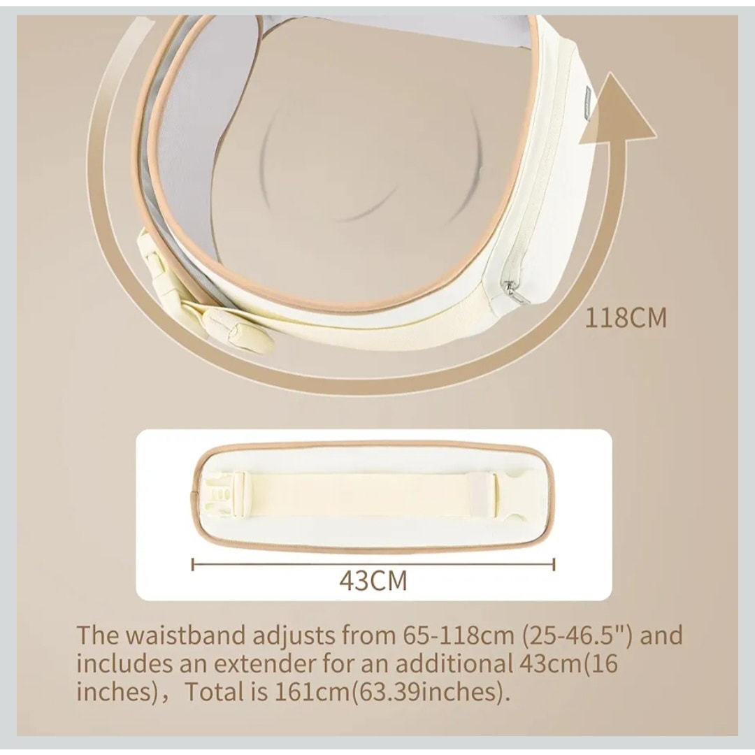 Bebamour Baby Carrier with Hip Seat