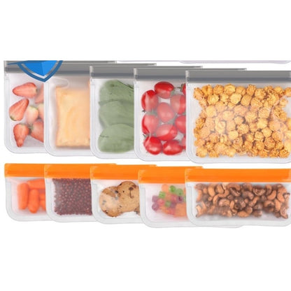 10 Pack Dishwasher Safe Reusable Food Freezer Bags