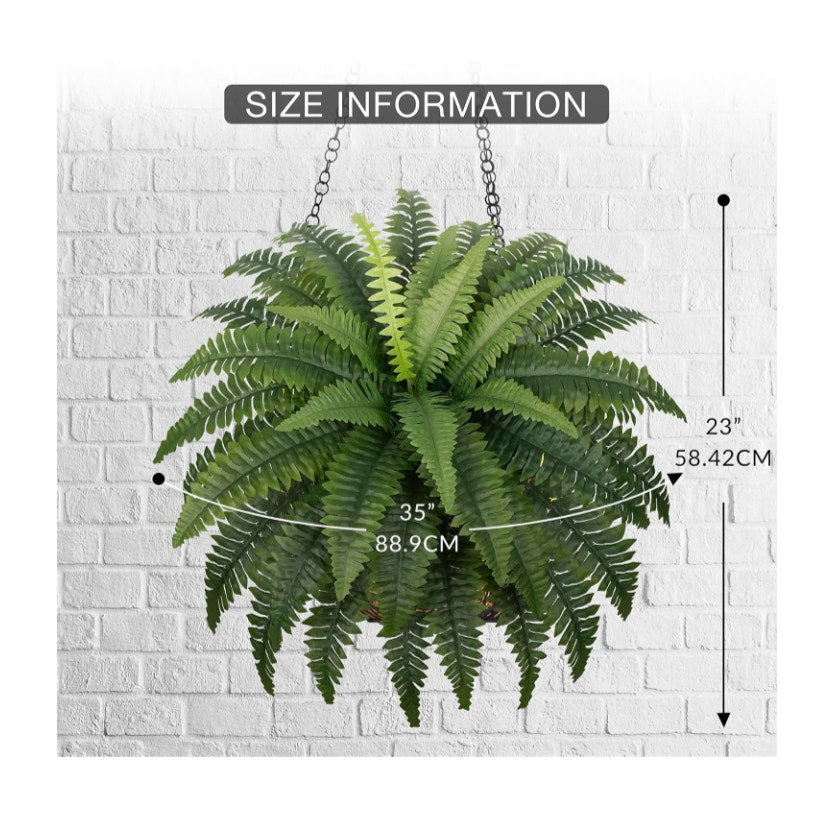 Fake Ferns - Set of 2 Faux Boston Ferns