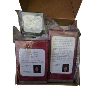 NEW HALLMARK 1998 COLLECTOR'S CLUB MEMBERSHIP KIT SET OF 3 KEEPSAKE ORNAMENTS