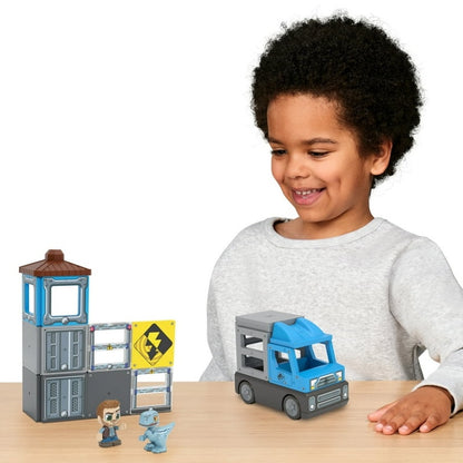 Tile Town Jurassic World Dino Rescue Magnetic Tiles
